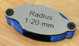 Radius gauge 1-20 mm