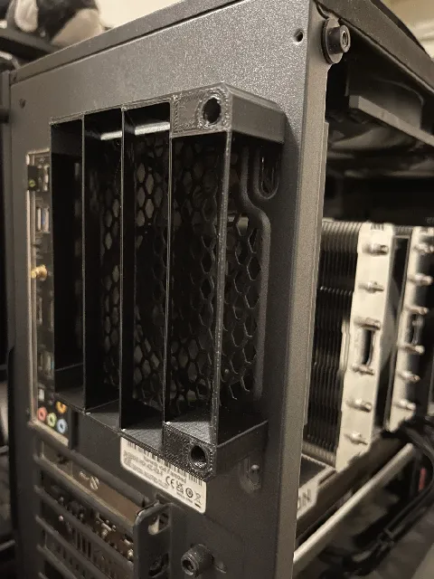 Make of 120mm Computer Case Fan Louver by Matt | Download free STL ...