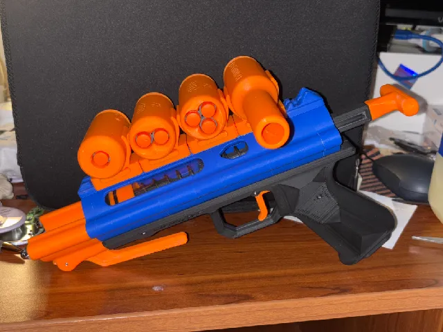 Make of Wildstyle - Shell Fed Shotgun Pistol (Nerf Homemade) by ...