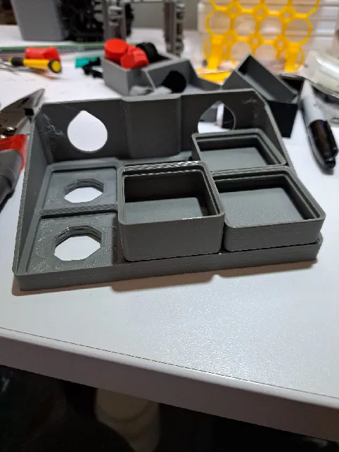Make of Multiboard Reinforced Bolt on Gridfinity Shelves by Paul ...