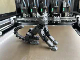 Gyro 7 Printable Jointed Cat by Neybao | Download free STL model ...