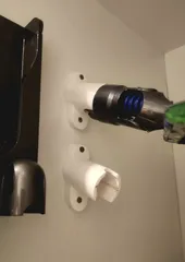 Different Dyson V15 accessories holders