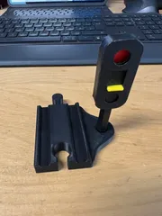 Wooden Train Traffic Light for IKEA LILLABO, Brio and others.