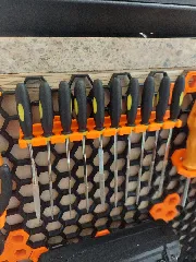 Needle File Holder for Honeycomb Storage Wall