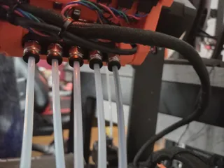 Prusa MMU2 PTFE Holder M10 Passthrough Adapter