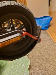 Xiaomi M365 back fender support for 10 inch tires.