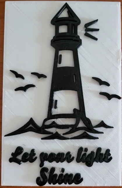 Make of let your light shine two-tone lighthouse logo by Jnorman ...