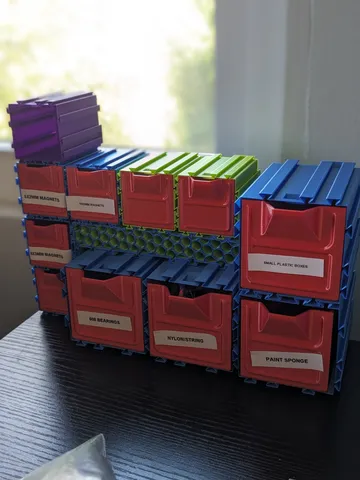 Interlocking Small Parts Storage System by JamesThePrinter | Download ...