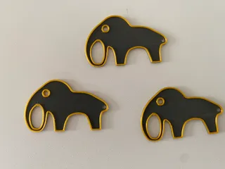 Elephant for keychain