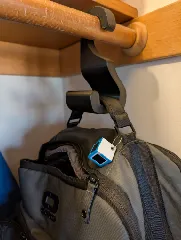 Fully Parametric Closet Hook for Backpacks (w/ OnShape & Fusion 360 support)