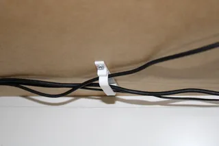 Under desk cable management hook