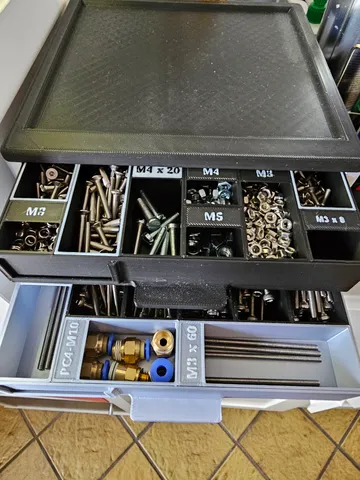 Stackable, Modular Screw Box / Organizer by Levytek | Download free STL ...