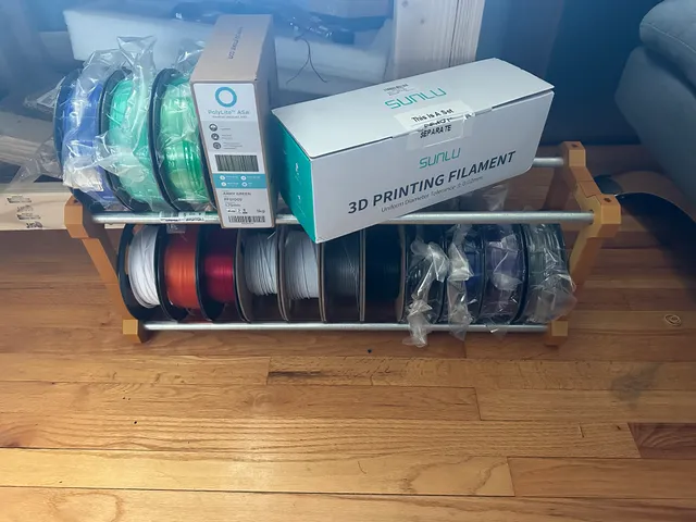 Filament Spool Rack - Stackable - Glueless by ihateu3, Download free STL  model