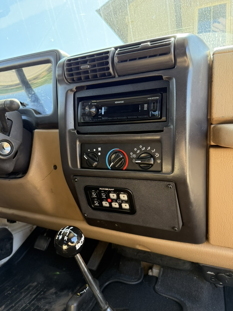 Jeep Wrangler TJ — Auxbeam Lower Switch Panel