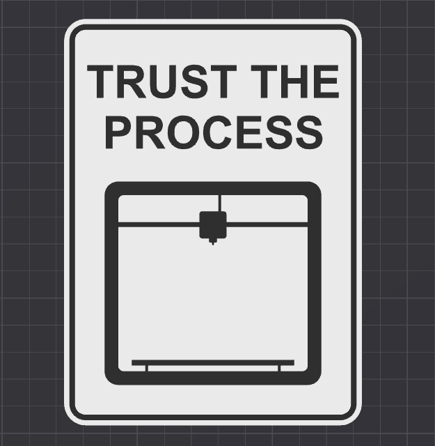 Trust the Process - Sign