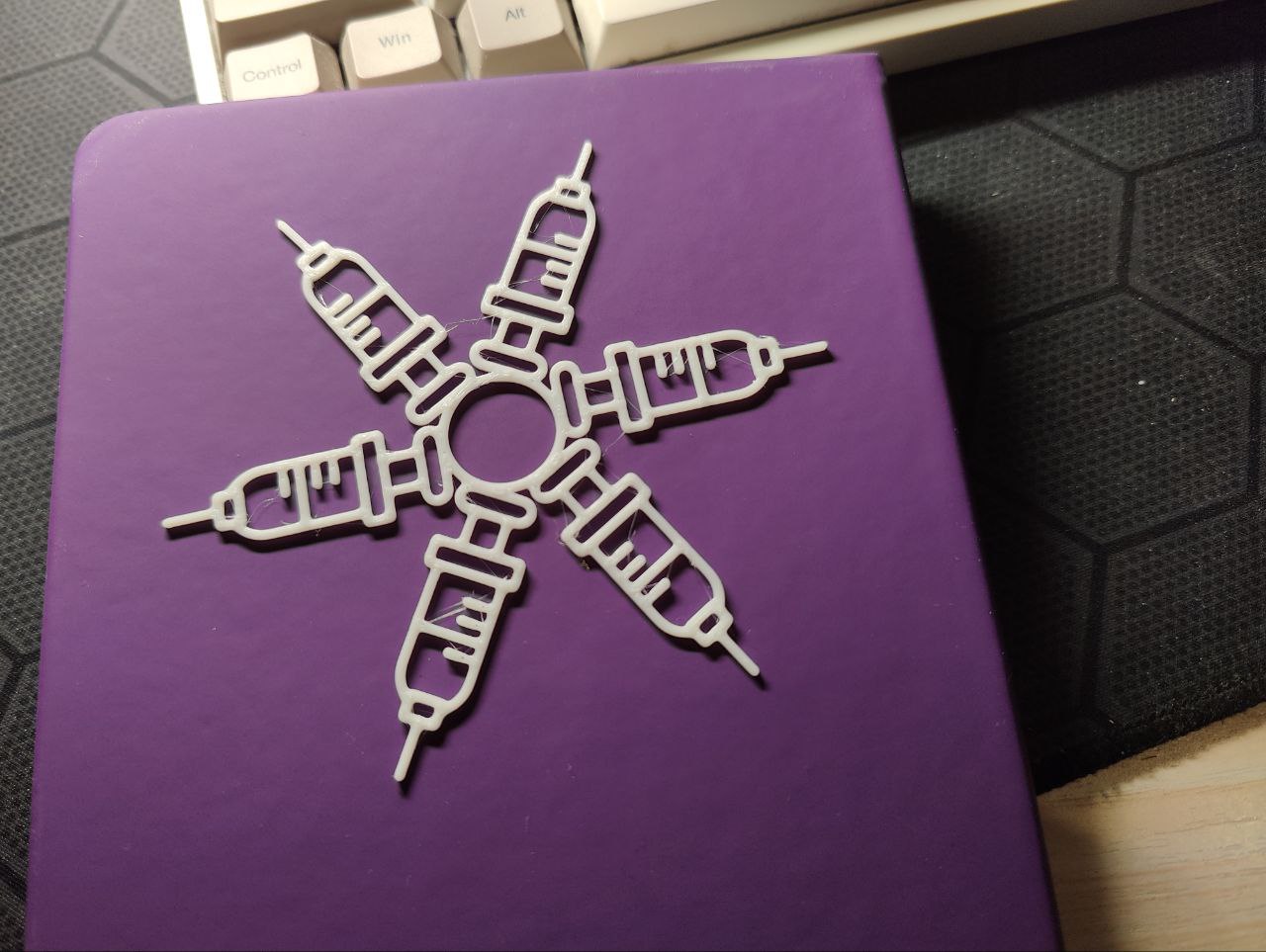 christmas medical snowflake (without year)