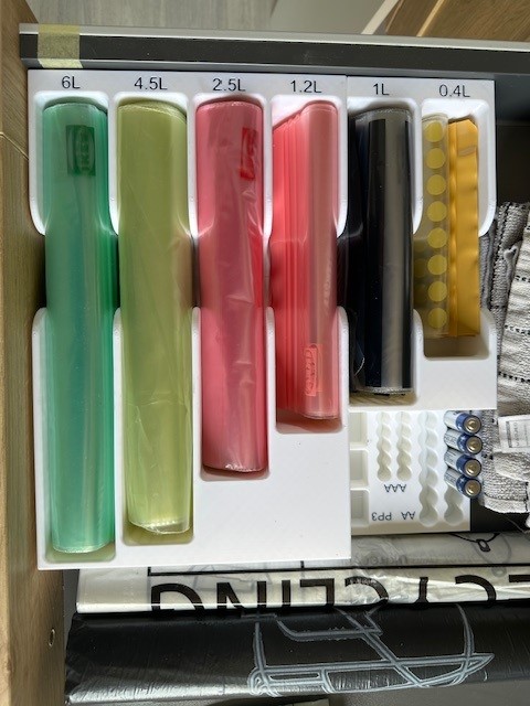 Ikea Zip Loc bag draw storage