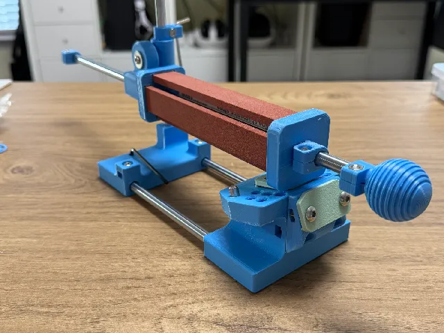 Four stone holder for knife sharpening jig.