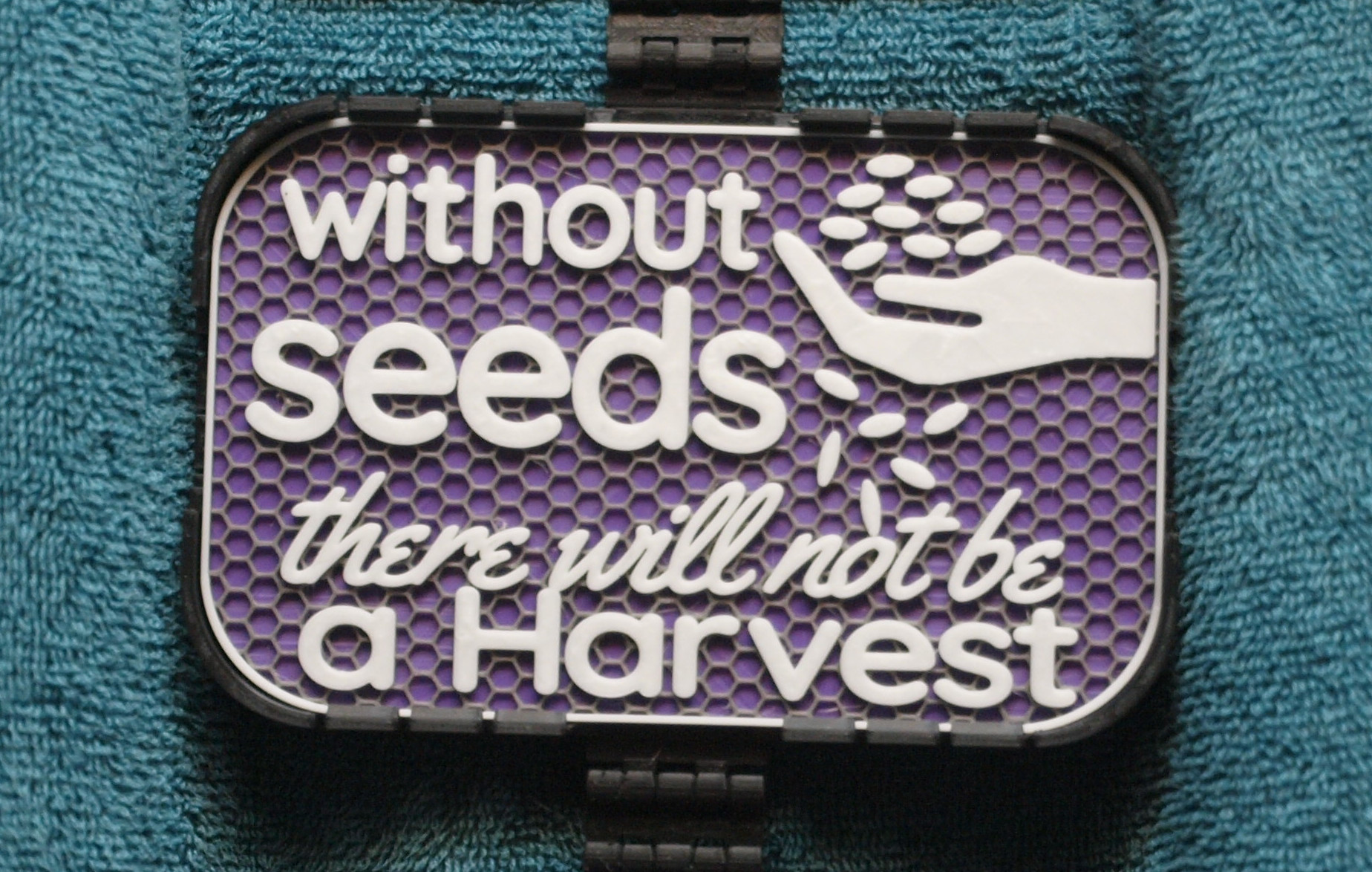 No Harvest sign