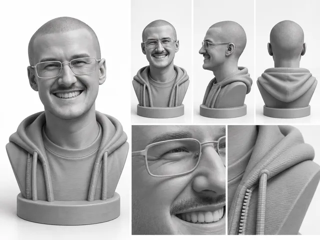 Smill Head Portrait - Bald