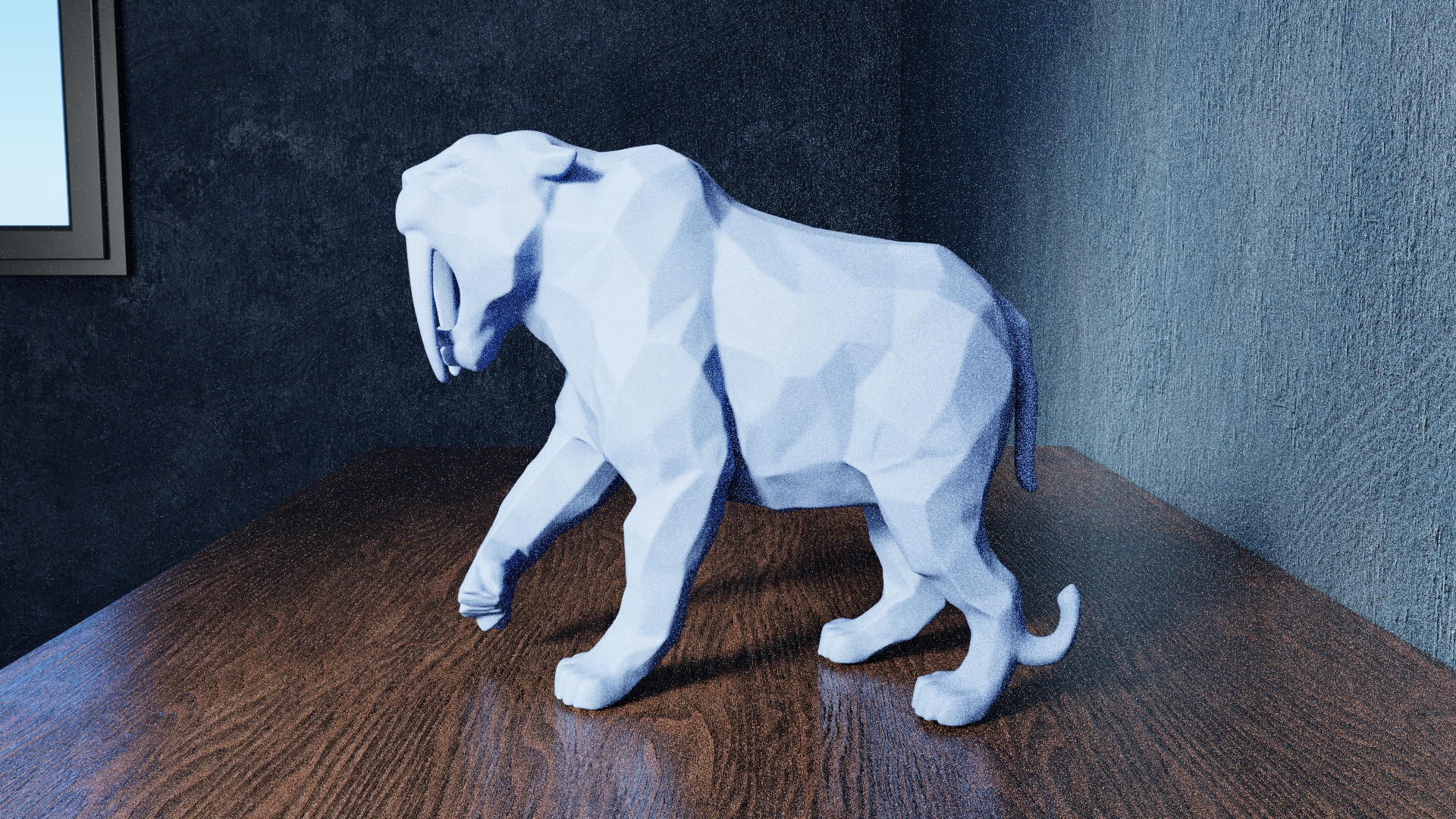 Low Poly Sabre Tooth — miniatura 5
