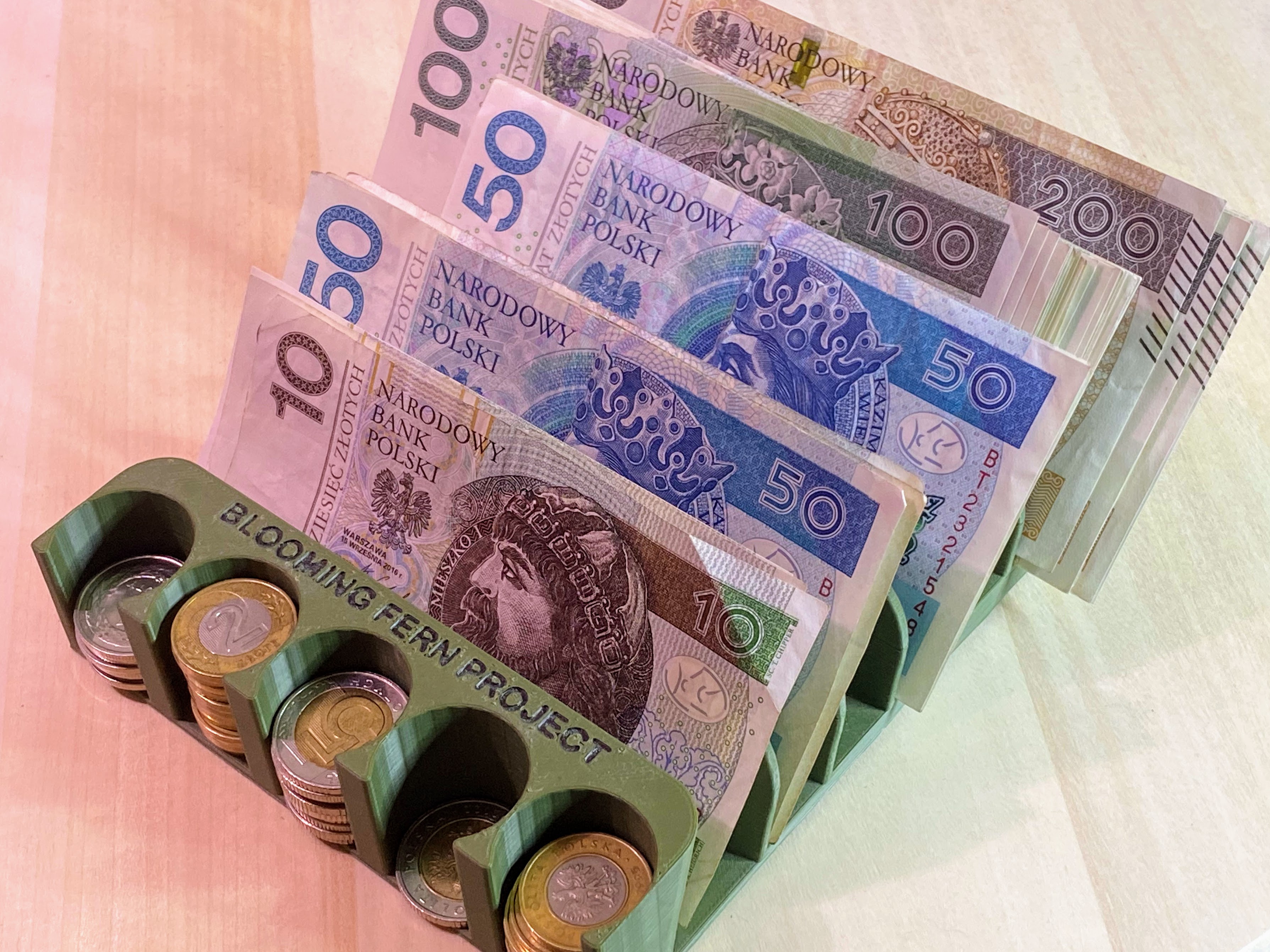 Money holder - banknotes and coins