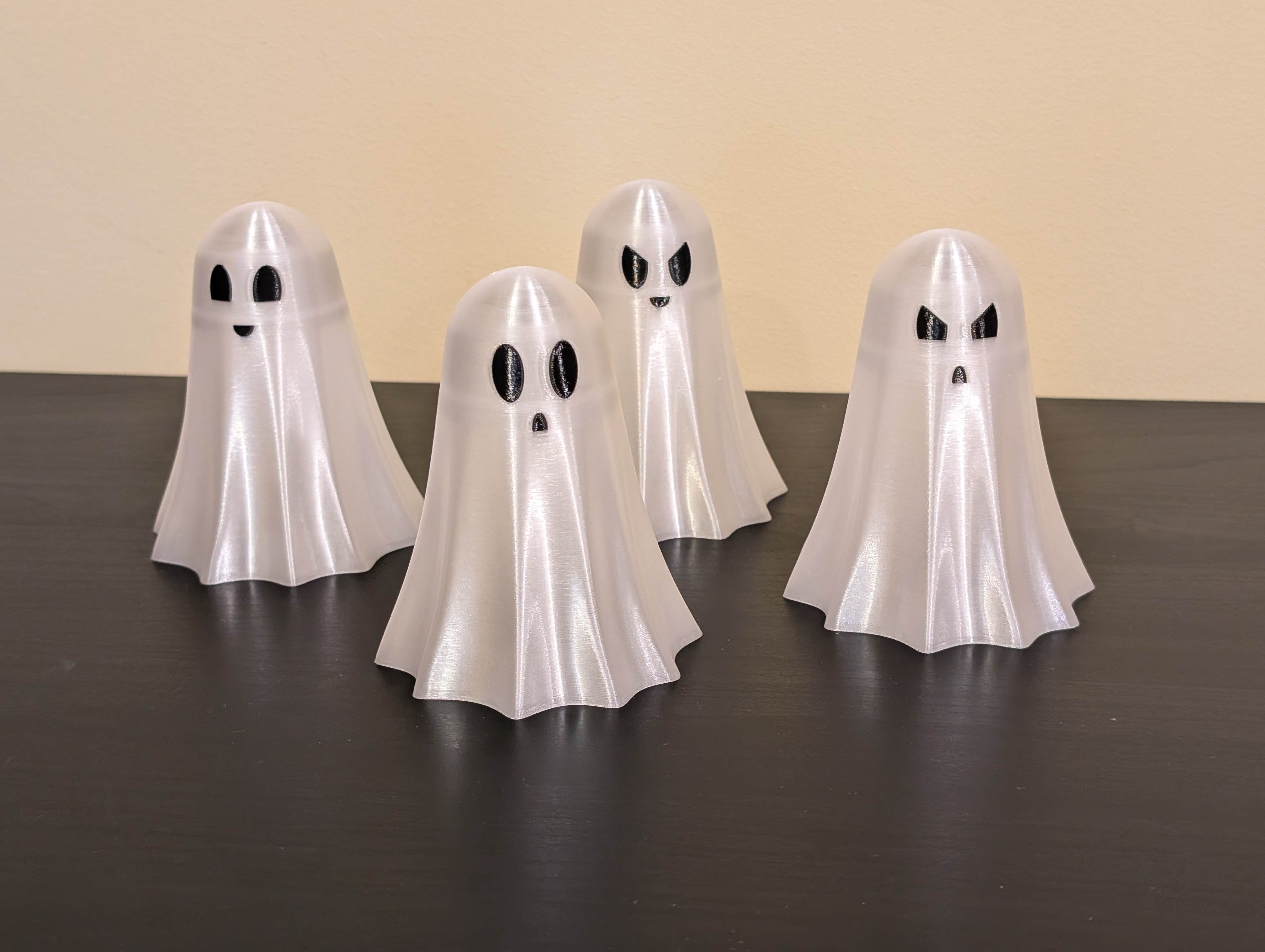 Easy Print Tealight Ghosts With Multiple Faces
