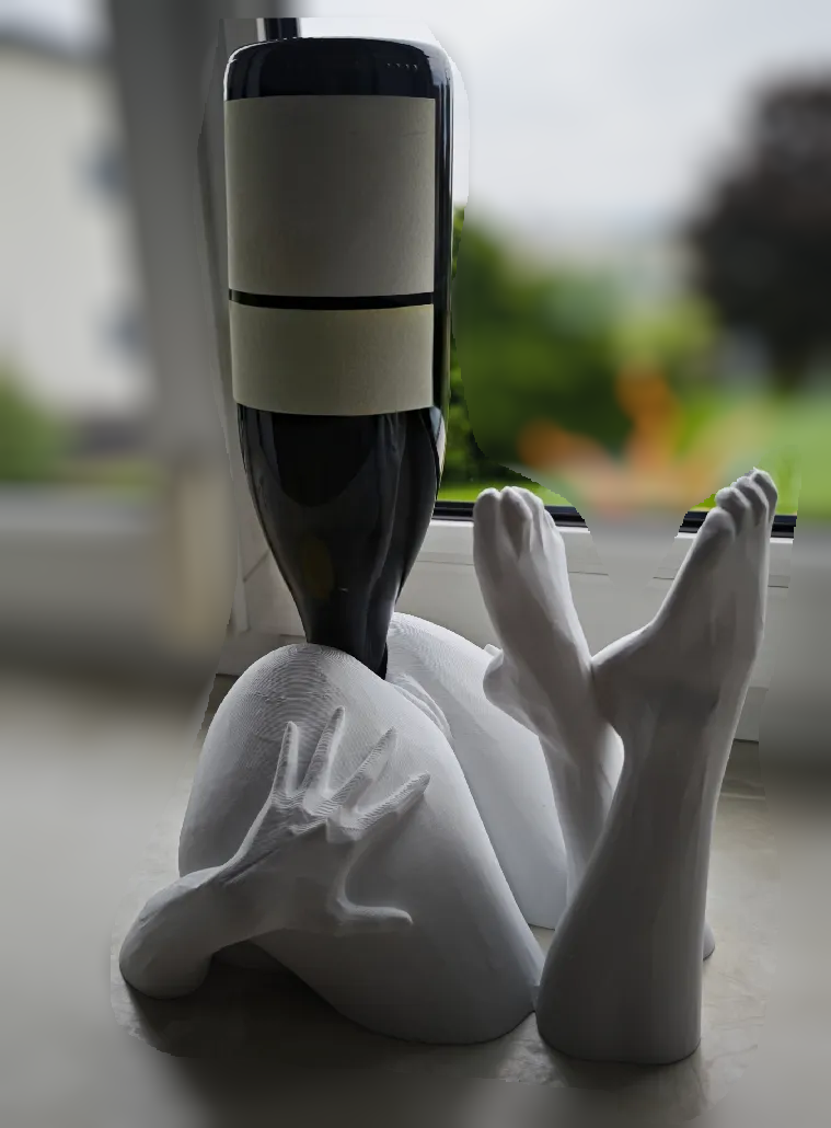 "Half Invitation" - Bottle Holder Nude Woman