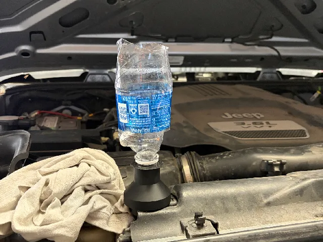 Jeep Wrangler JK Radiator No Spill Bleed Funnel
