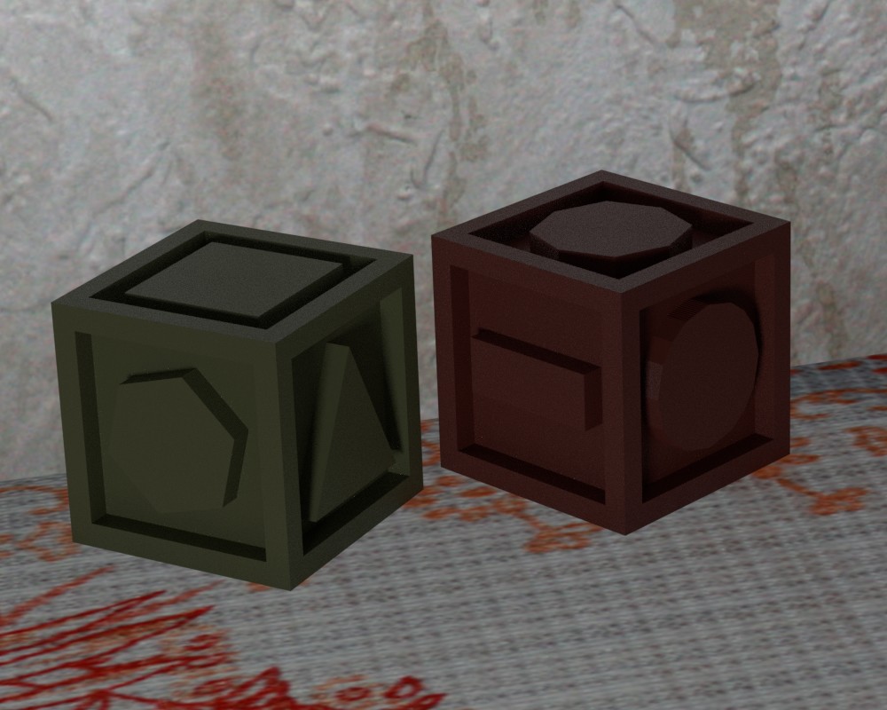 Six Shape Dice Cube for Blind and Visable Disabled People