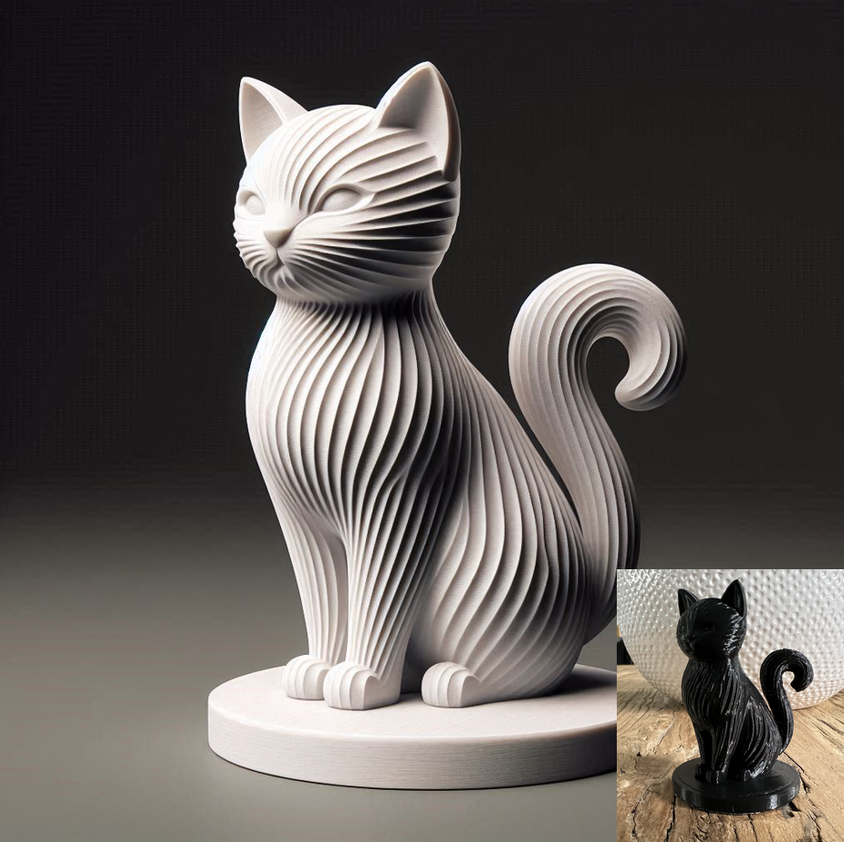 Sitting Cat Sculpture