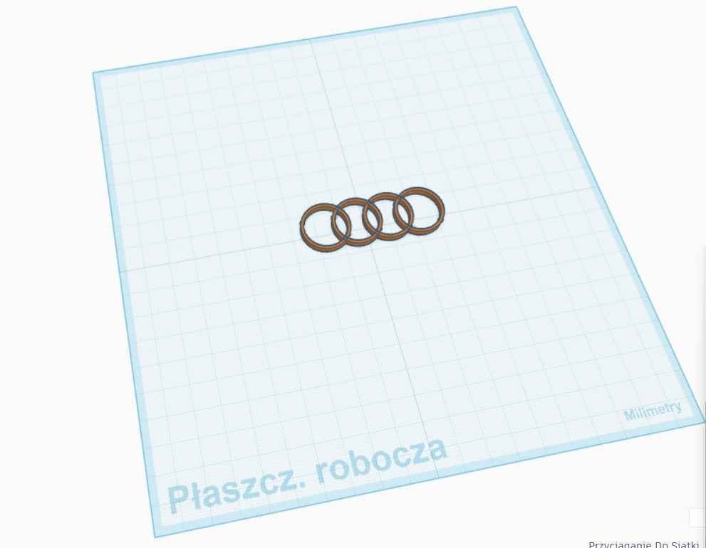 AUDI-logo keychain