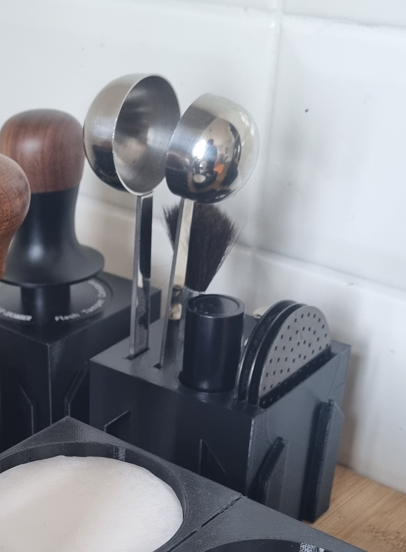 Coffee Blocks: 58mm puck screen & organizer block