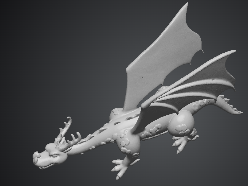 Miniatura 4 do modelo 3D Drago verde