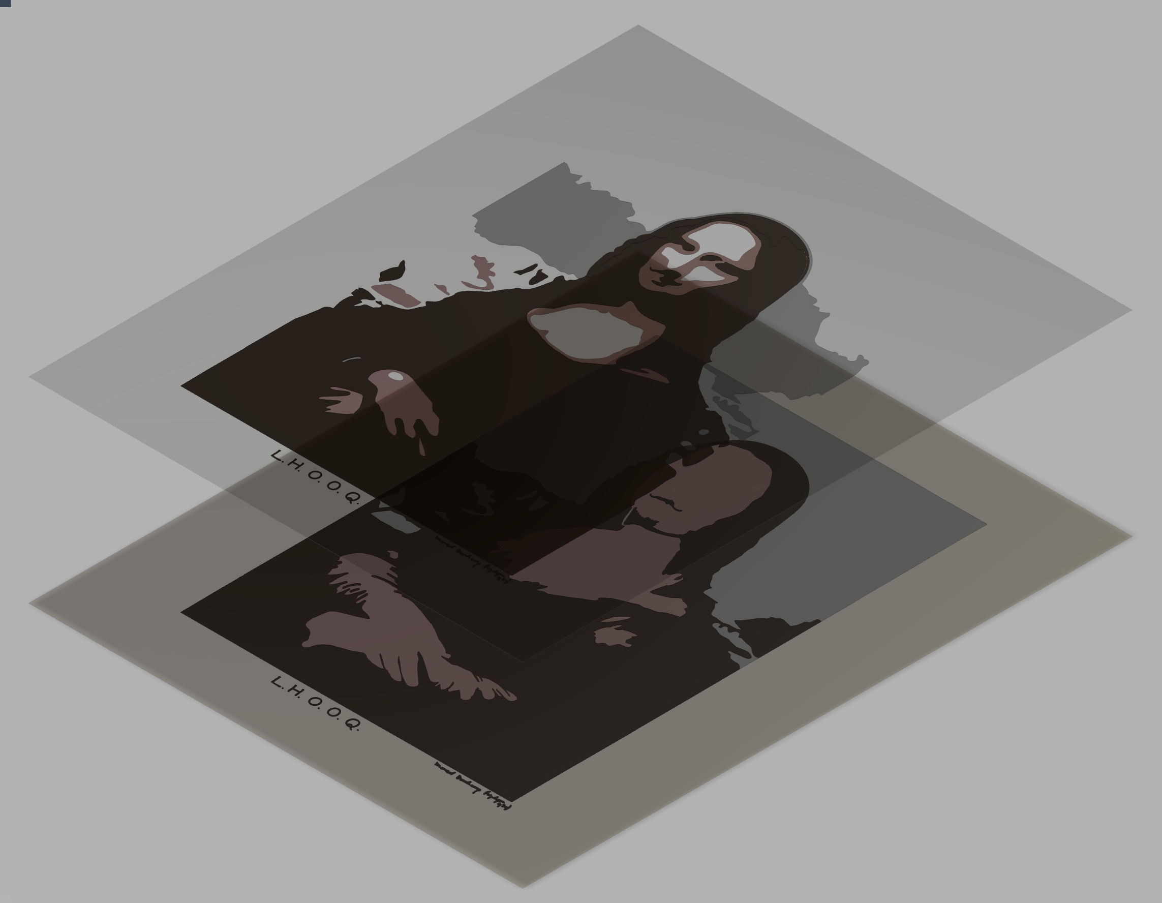 Models of Marcel Duchamp's L.H.O.O.Q.: Color Separation Deep-Dive
