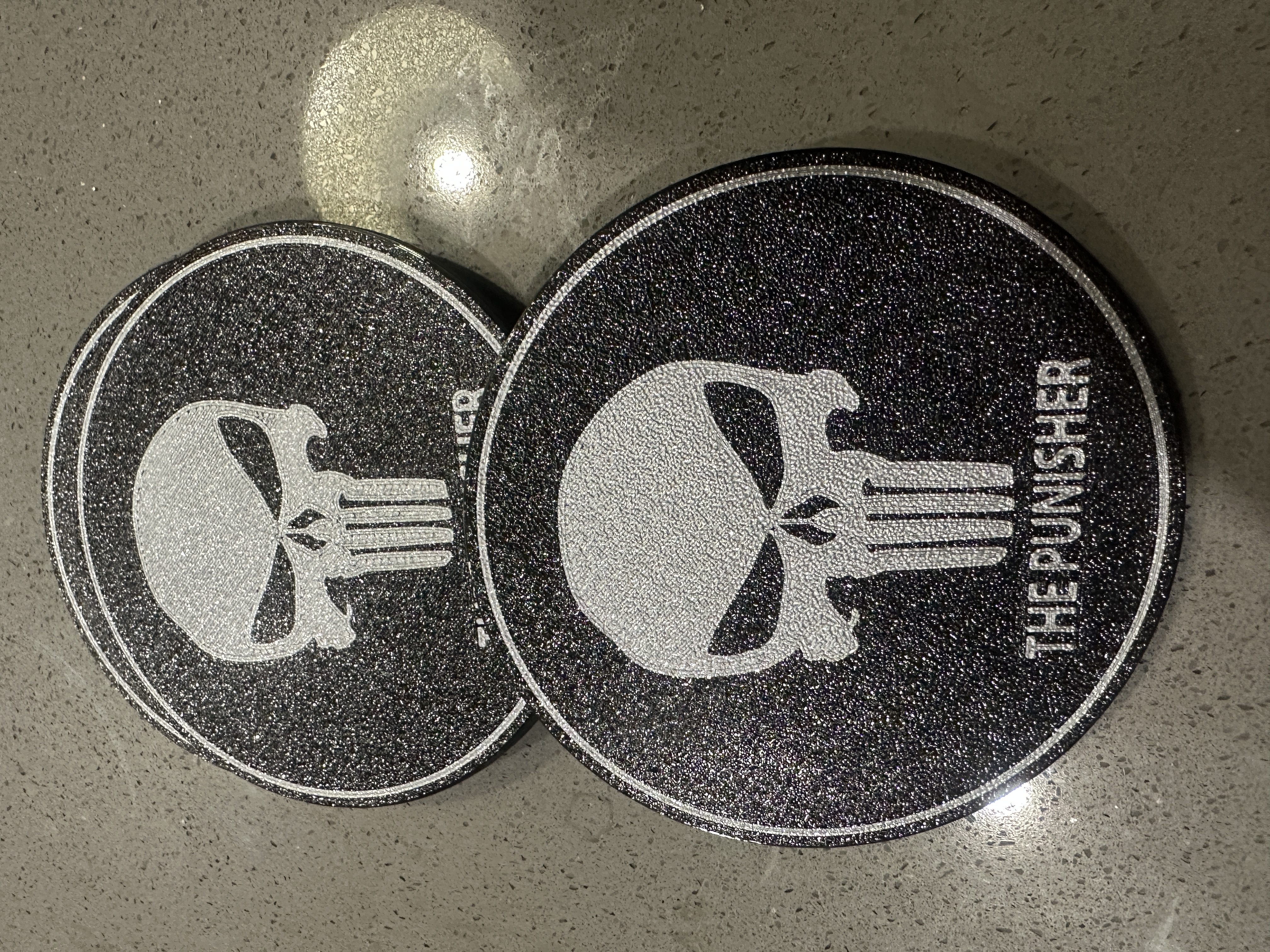 Multi Colour punisher Coaster