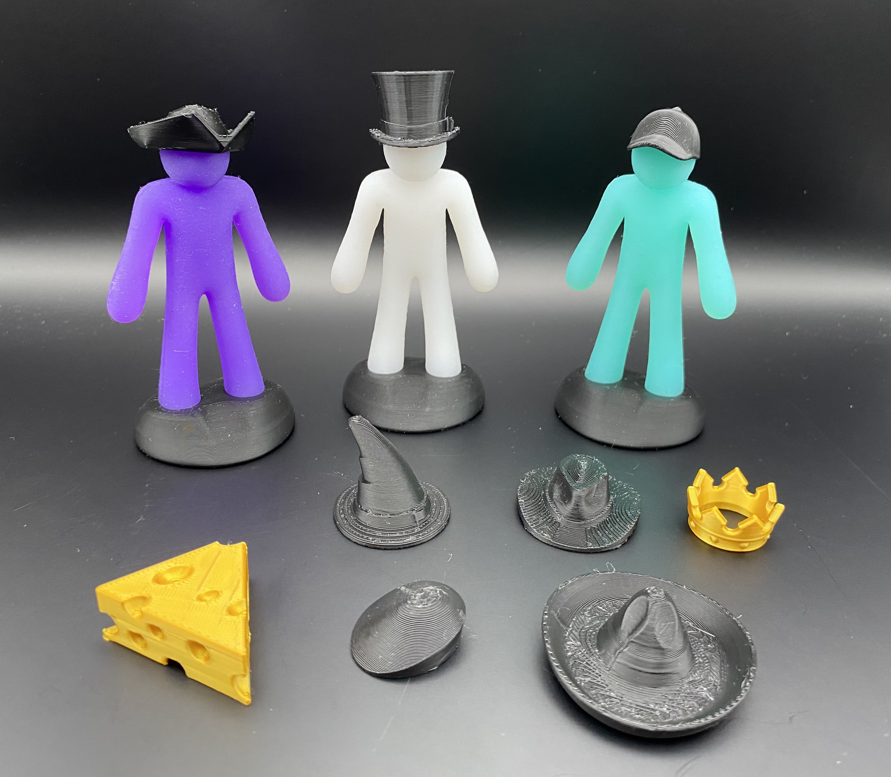 Hat Pack for The Flexy Stick Figure
