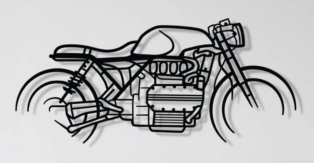 BMW K1100 Cafe Racer Wall Art