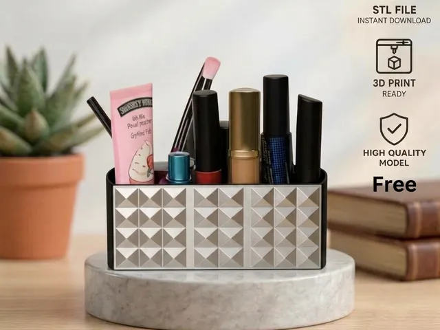 Makeup organizer – Diseño geométrico