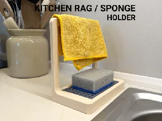Kitchen Rag + Sponge Holder