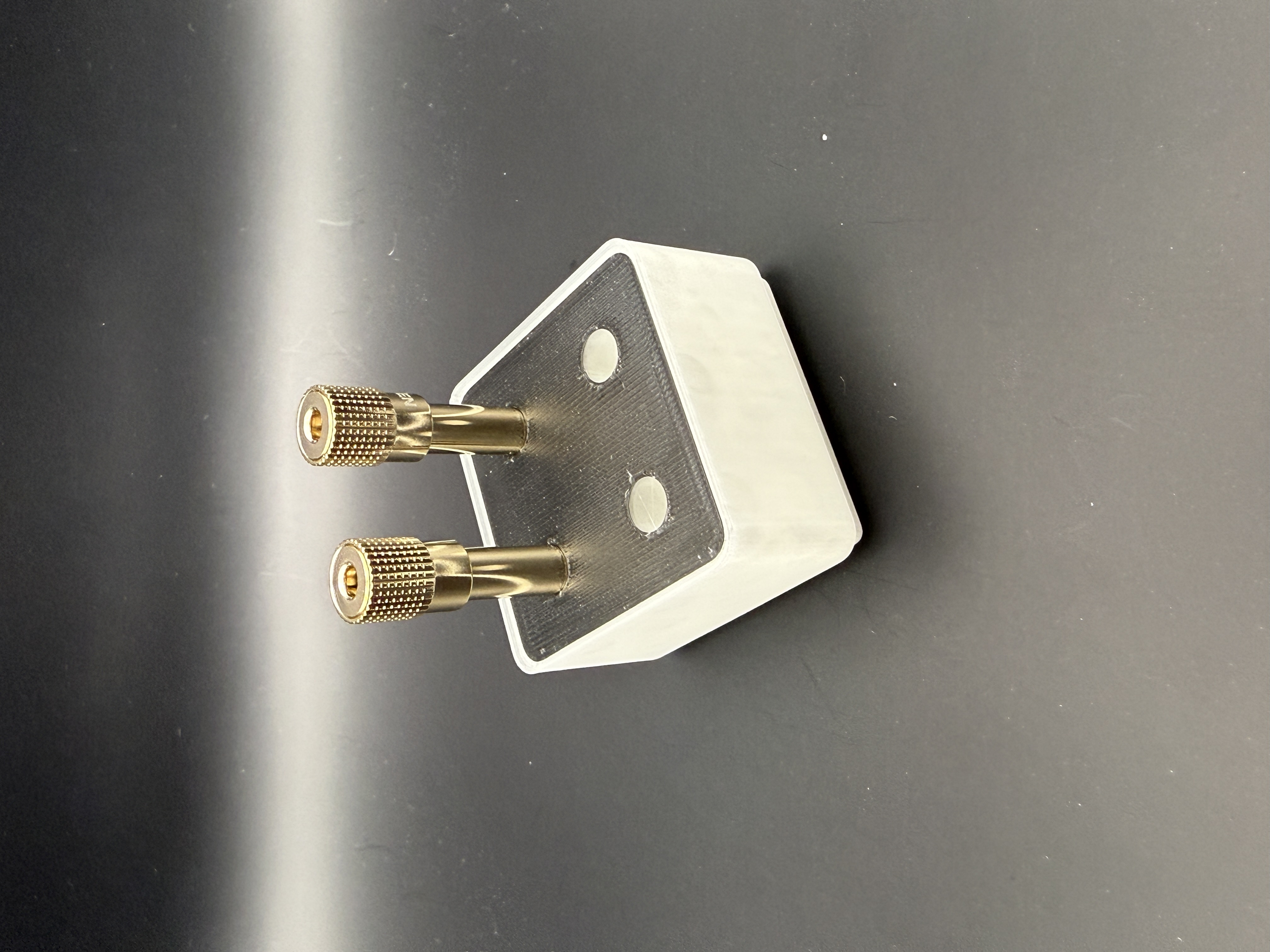 Gridfinity Bin 1x1 – 6.3mm Jack Adapter Holder