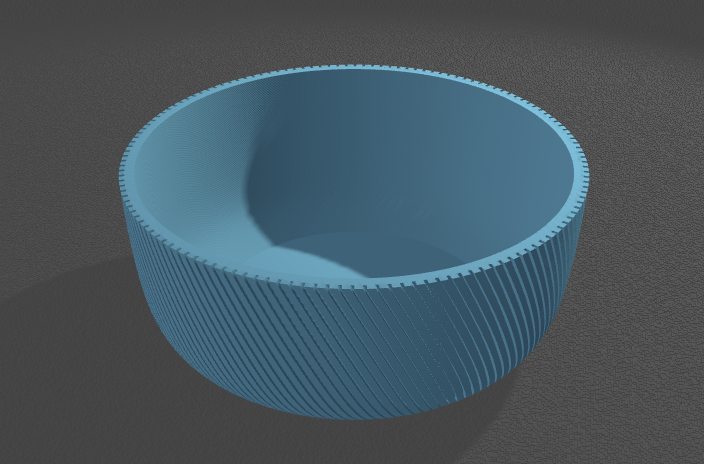 small spiral pot