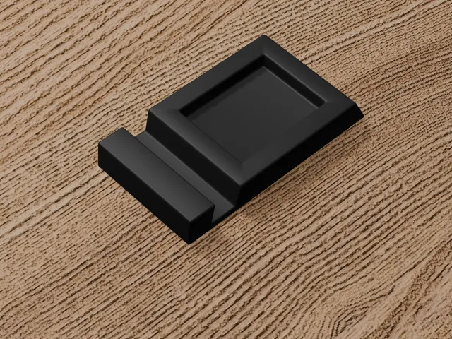 Minimalistic desk phone stand