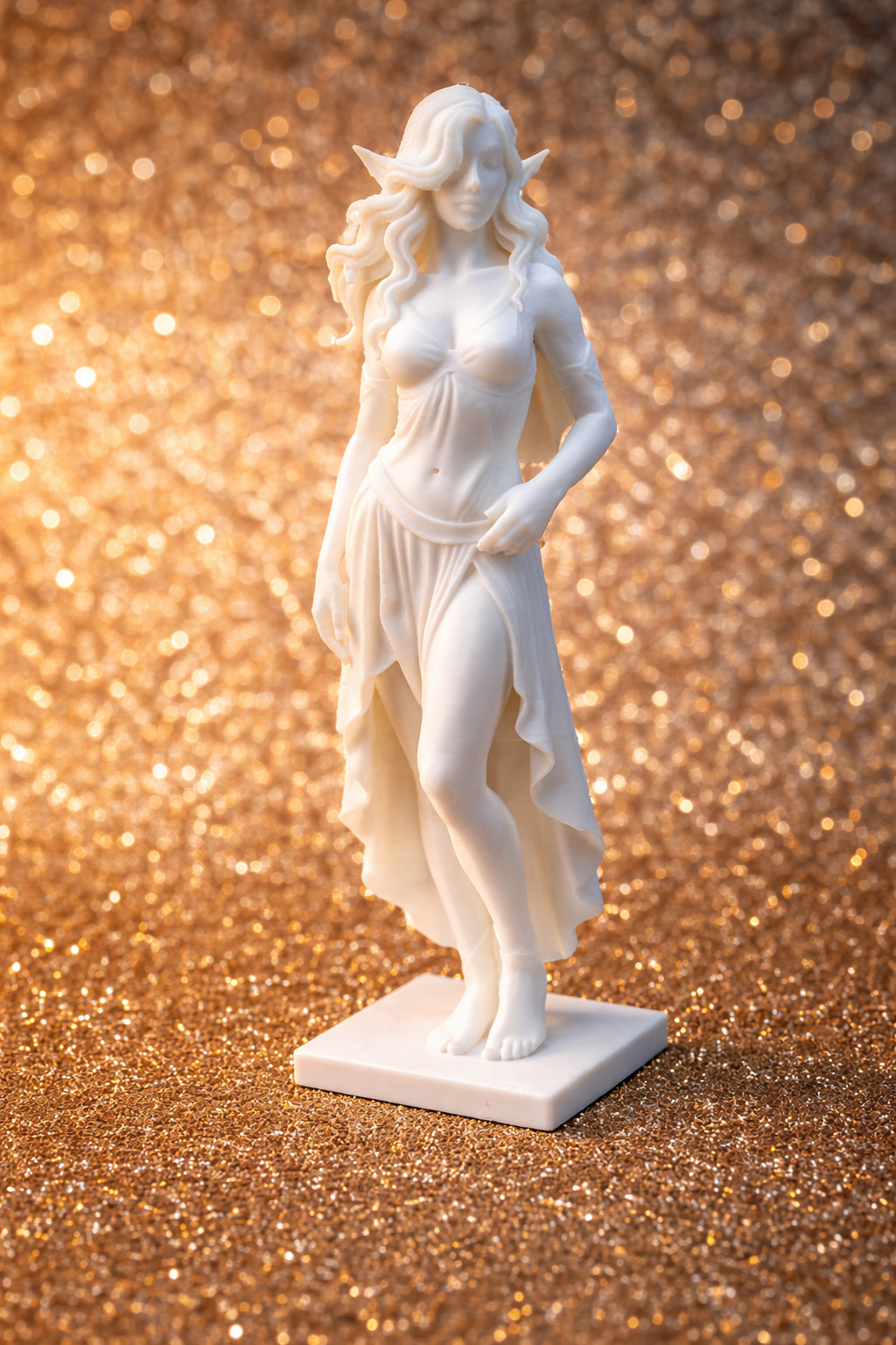 Elegant Elf Statue – High Detail Fantasy Miniature (3D Printable STL)