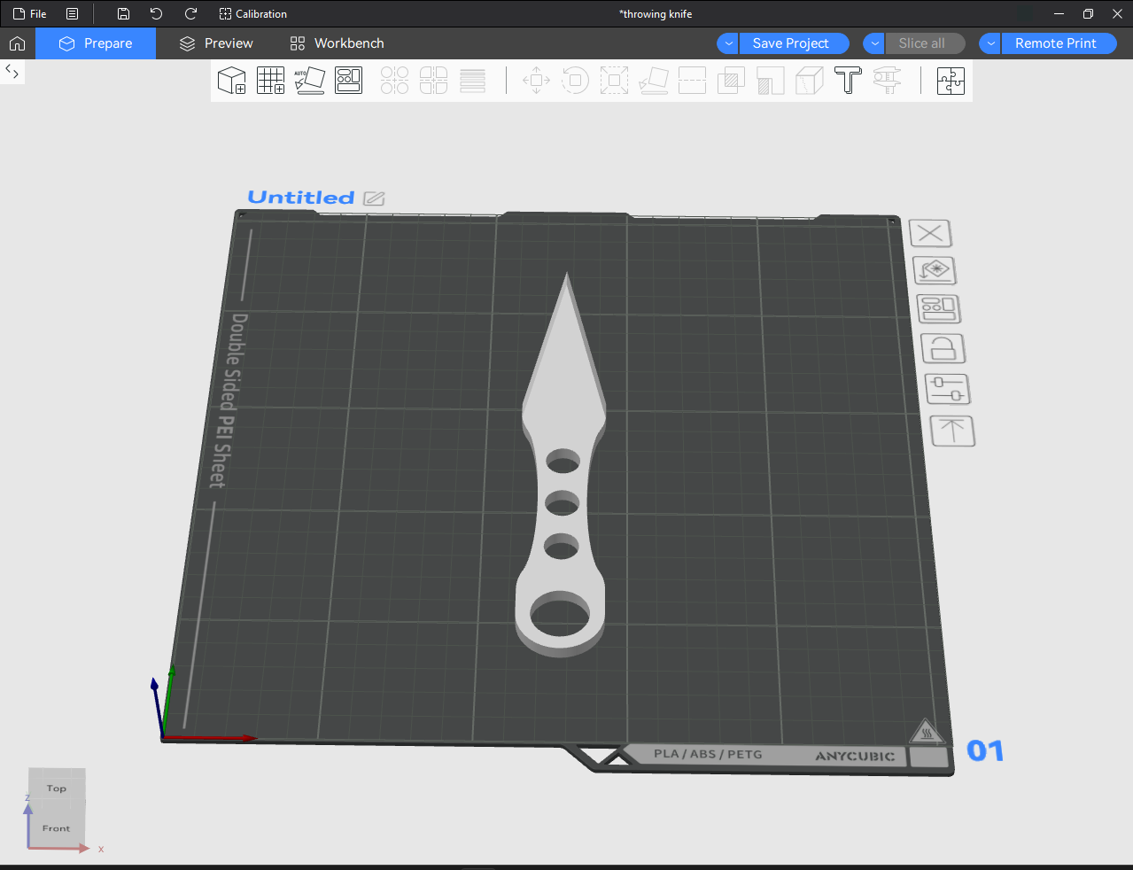 Miniatura 3 do modelo 3D throwing knife