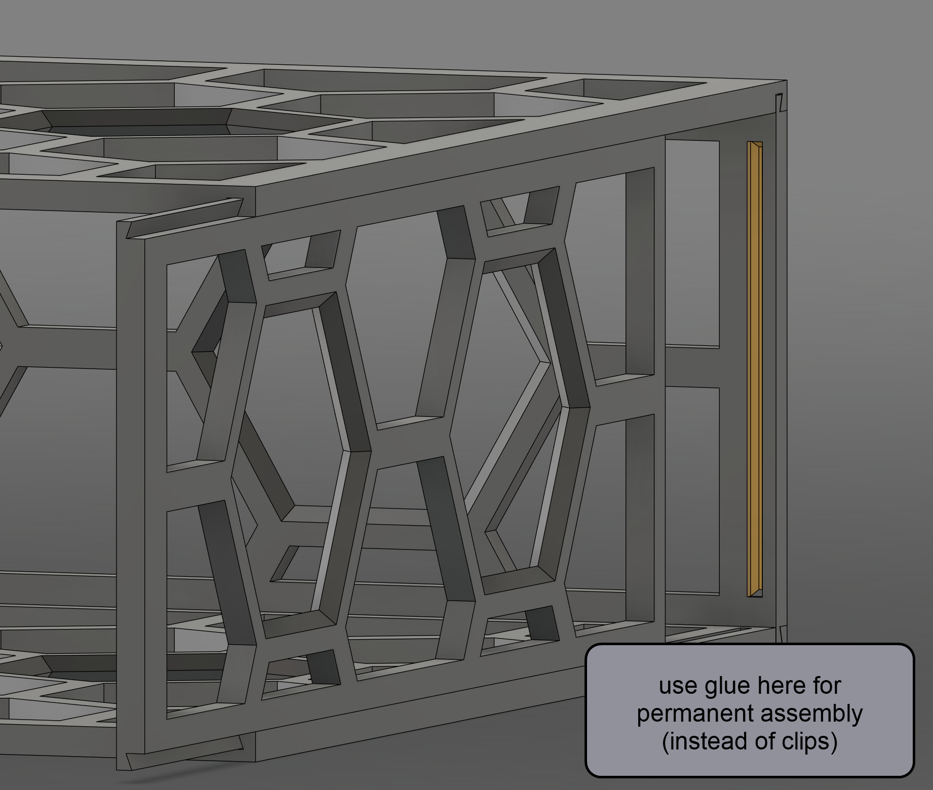 Miniatura 5 do modelo 3D The Hex Box - StackBox - prints flat!