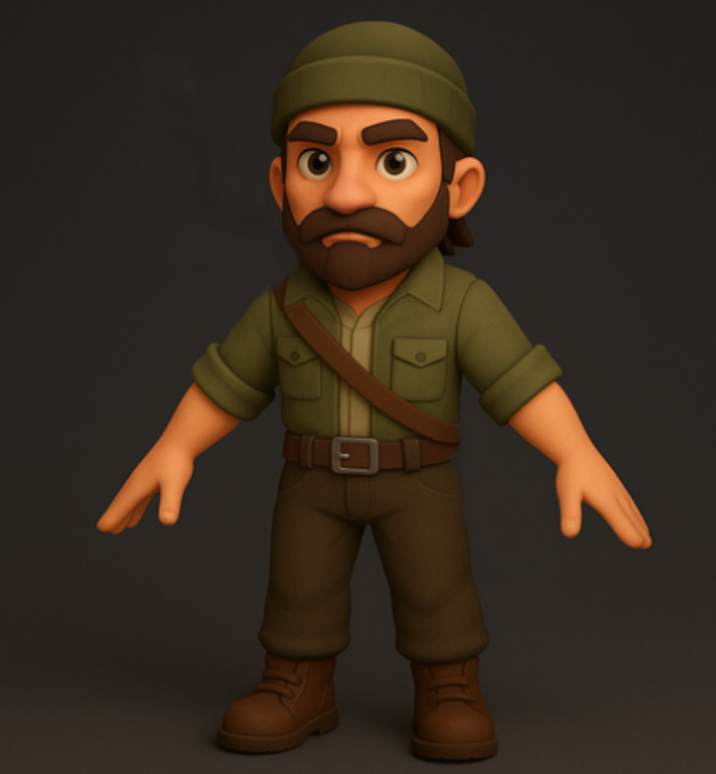 Forest Joe FDM/SLA Ready to Rig and Slice AI Made Clear Topo