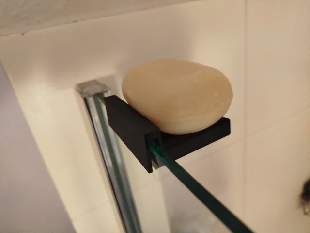 soap dish for shower cabine 5mm glass plate thickness
