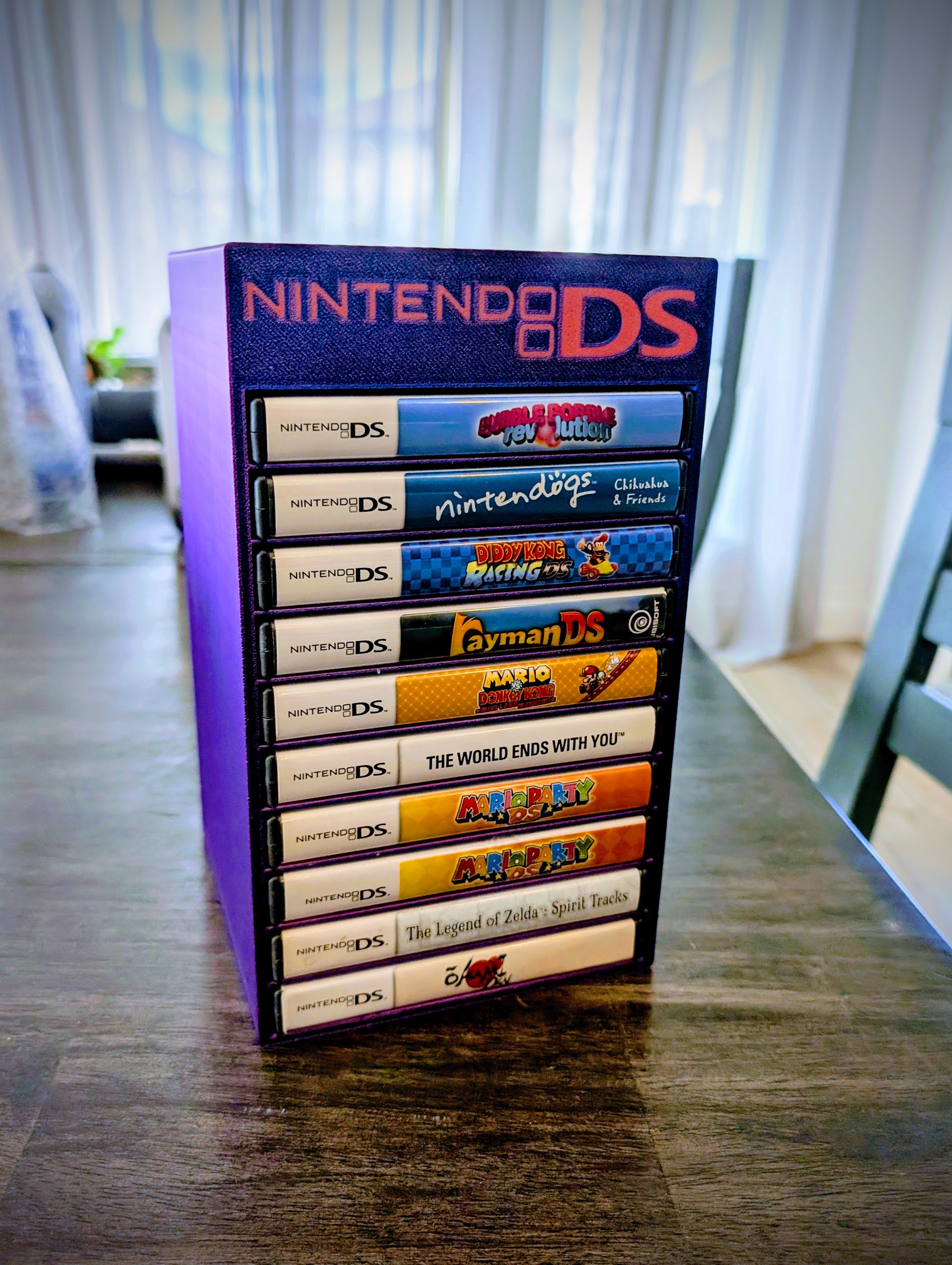 Nintendo DS Game Case Holder – Vertical Storage Organizer Tower