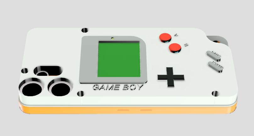 CMF Phone 2 PRO Game Boy Case 3D model thumbnail